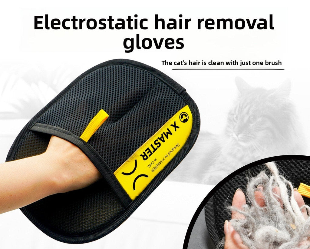 Electrostatic depilation gloves