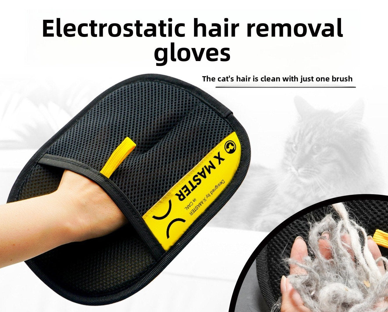 Electrostatic depilation gloves